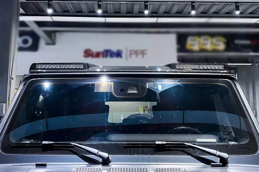 Carbonado 2019-2021 Mercedes Benz G-Class W463a / W464 G-Wagen Br Style Front Roof Spoiler 1