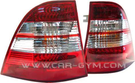 Mercedes-Benz Ml-Class W163 1998-2005 Red & Clear Led Taillight 1