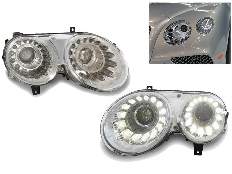 Bentley Continental Gt & Flying Spur Facelift Style Bi-Xenon Led 1