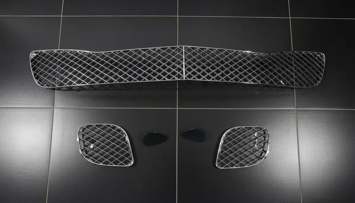 Bentley Flying Spurs Front Bumper Lower Mesh Grills (2005-2013) 1
