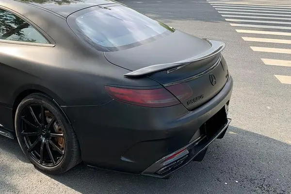 Carbonado 2014-2021 Mercedes Benz S Class C217 Coupe Rt Style Carbon Fiber Trunk Spoiler 1