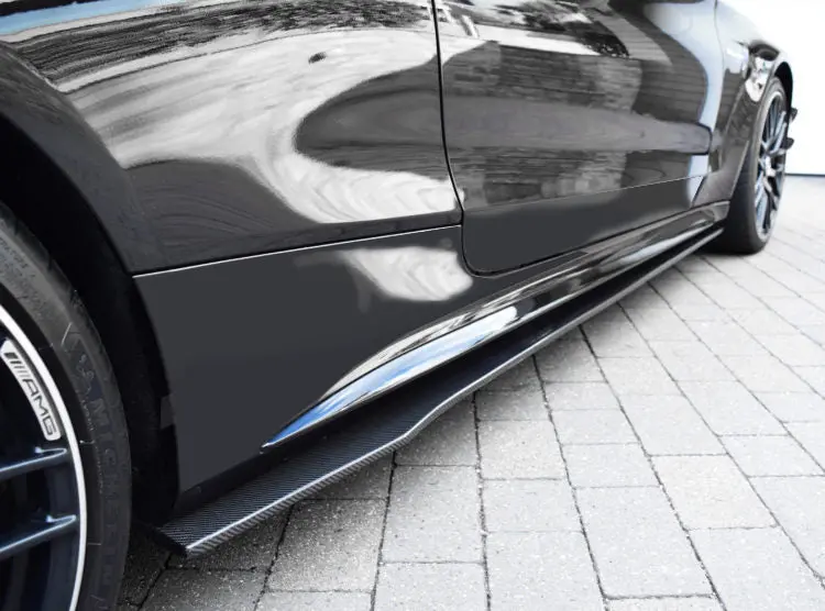 Dmc Mercedes Amg Carbon Fiber Side Skirts C200, C250, C300 & Amg C43 W205 Coupe Flat 1