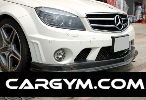 Mercedes-Benz W204 C-Class C63 Vort Style Carbon Front Spoiler 1