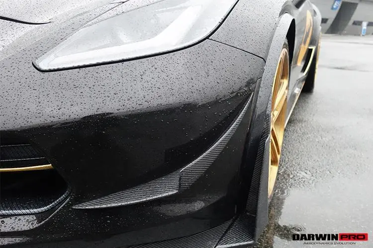 Darwinpro 2013-2019 Corvette C7 Z06 Grandsport Carbon Fiber Canards 1