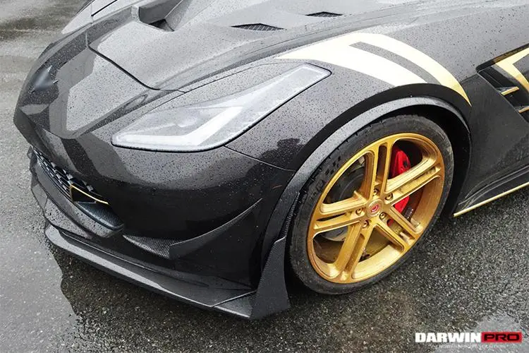 Darwinpro 2013-2019 Corvette C7 Z06 Grandsport Carbon Fiber Fender Flares 1