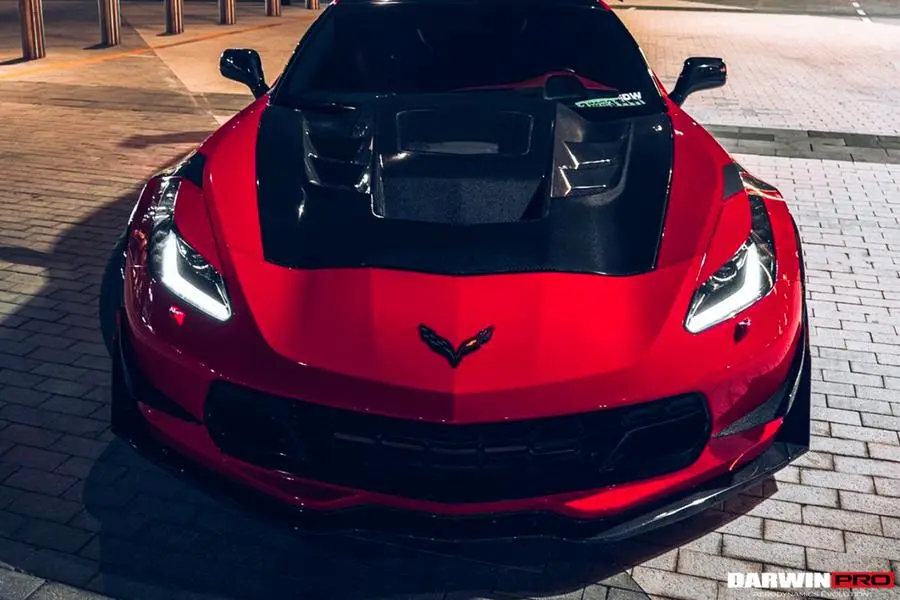 Darwinpro 2013-2019 Corvette C7 Z06 Grandsport Imp Style Hood 1