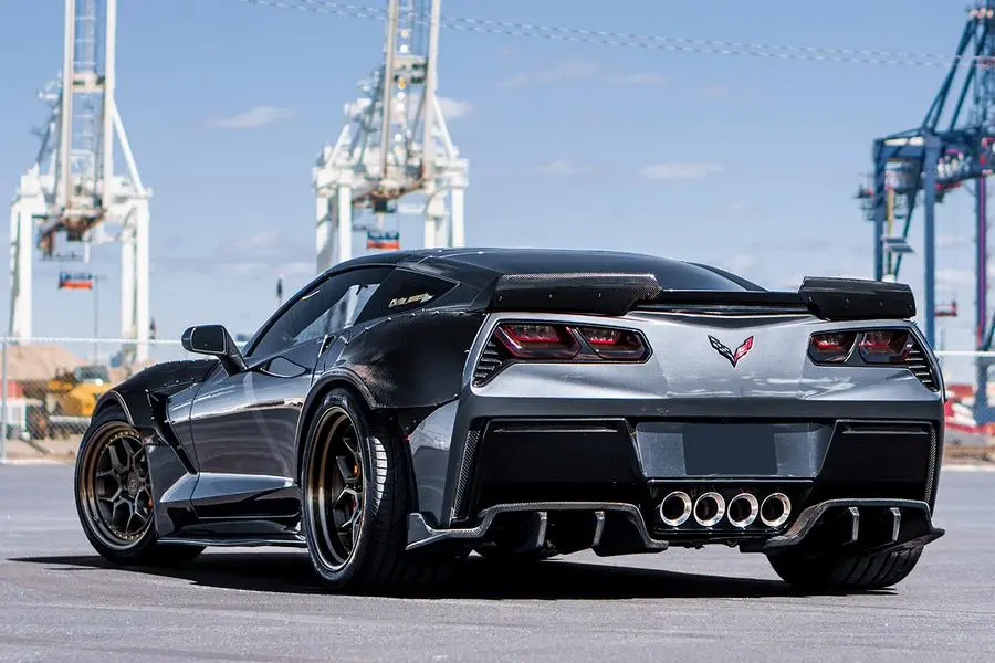Darwinpro 2013-2019 Corvette C7 Z06 Grandsport Carbon Fiber Trunk Spoiler 1