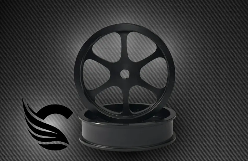 Catalyst 6 Spoke Machine Nylon Front Drag Wheels. (Pair Narrow Mid Crown) 1
