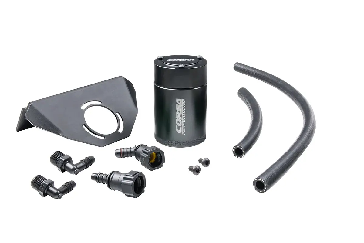 Corsa Aluminum Oil Catch Can With Bracket For '20-'25 C8 Corvette (Cc0005) 1
