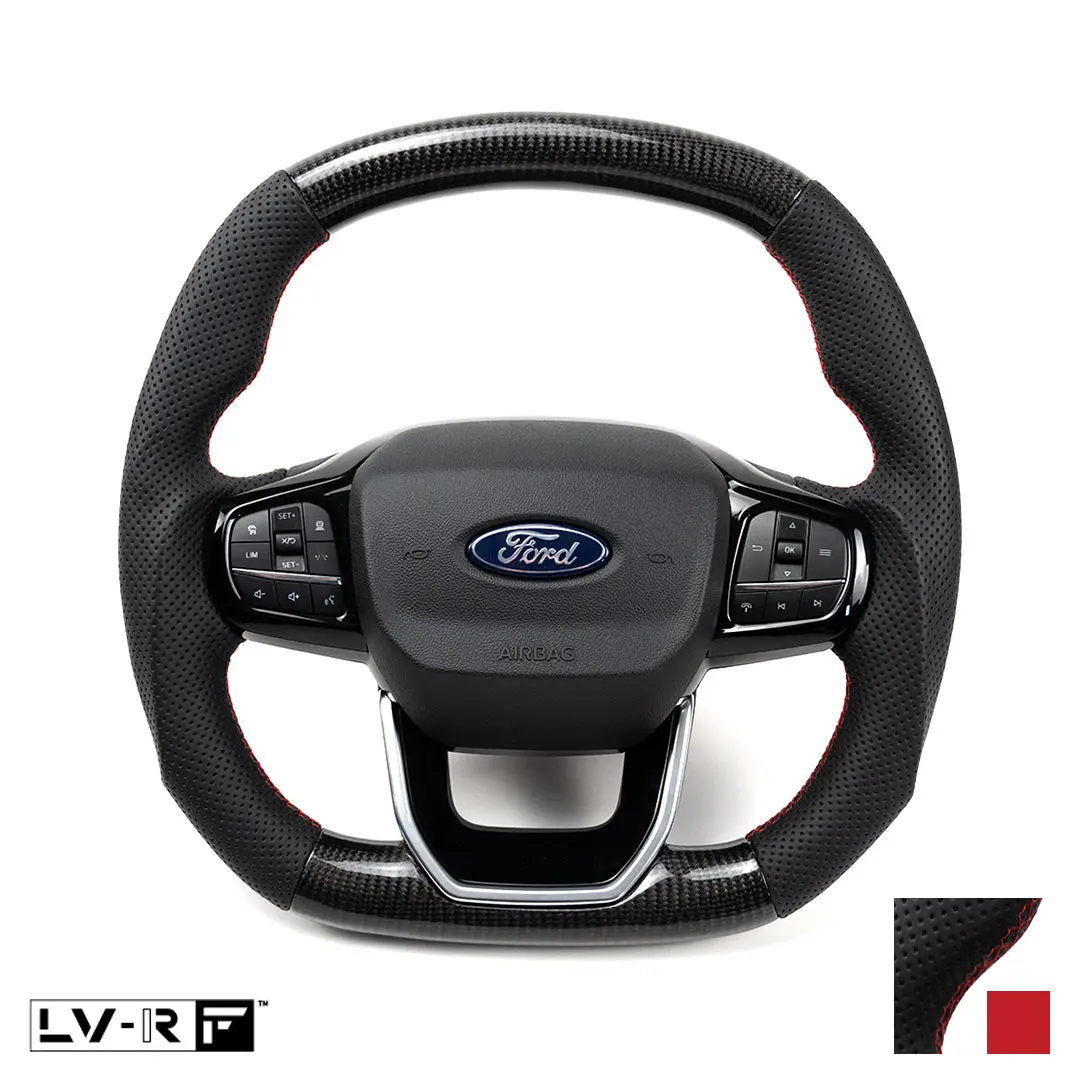 Transit Steering Wheel Carbon Red 1