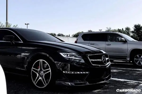 Carbonado 2011-2015 Mercedes Benz Cls63 Amg W218 Vs Style Front Lip 2