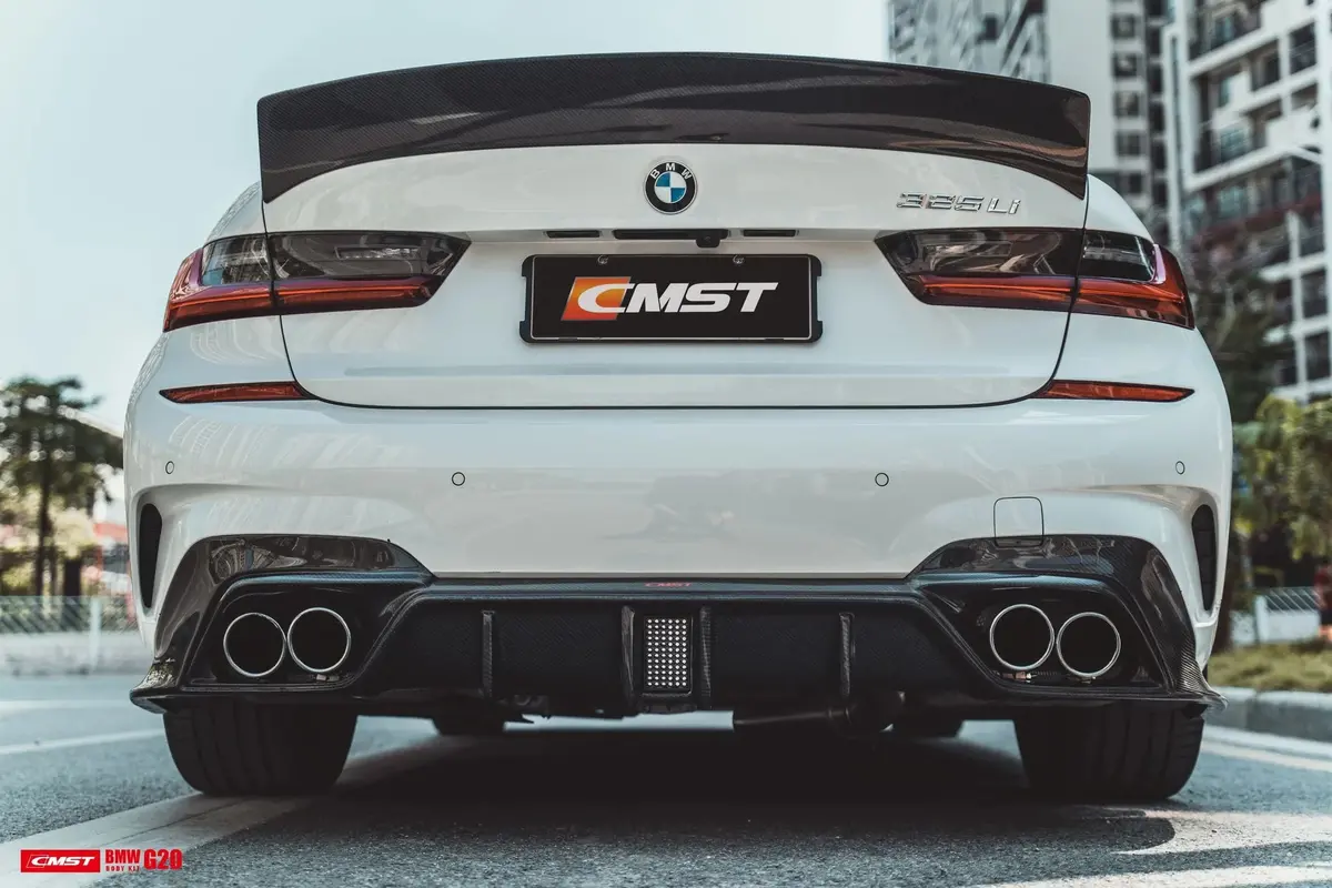 Cmst Carbon Fiber Rear Diffuser For Bmw 3 Series G20 G21 330I M340i 2019+ 1
