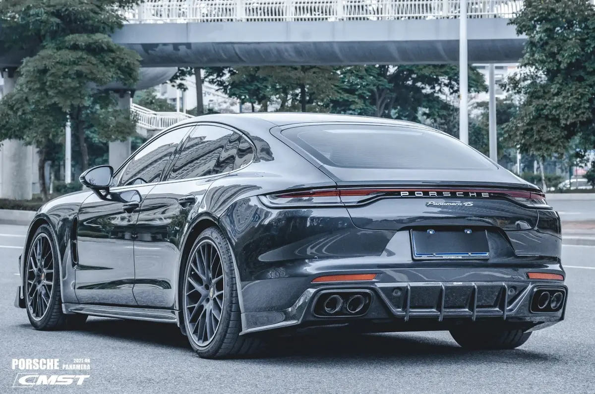 Cmst Tuning Pre-Preg Carbon Fiber Rear Diffuser Ver.2 For Porsche Panamera 971 / Turbo / Gts 2017 1
