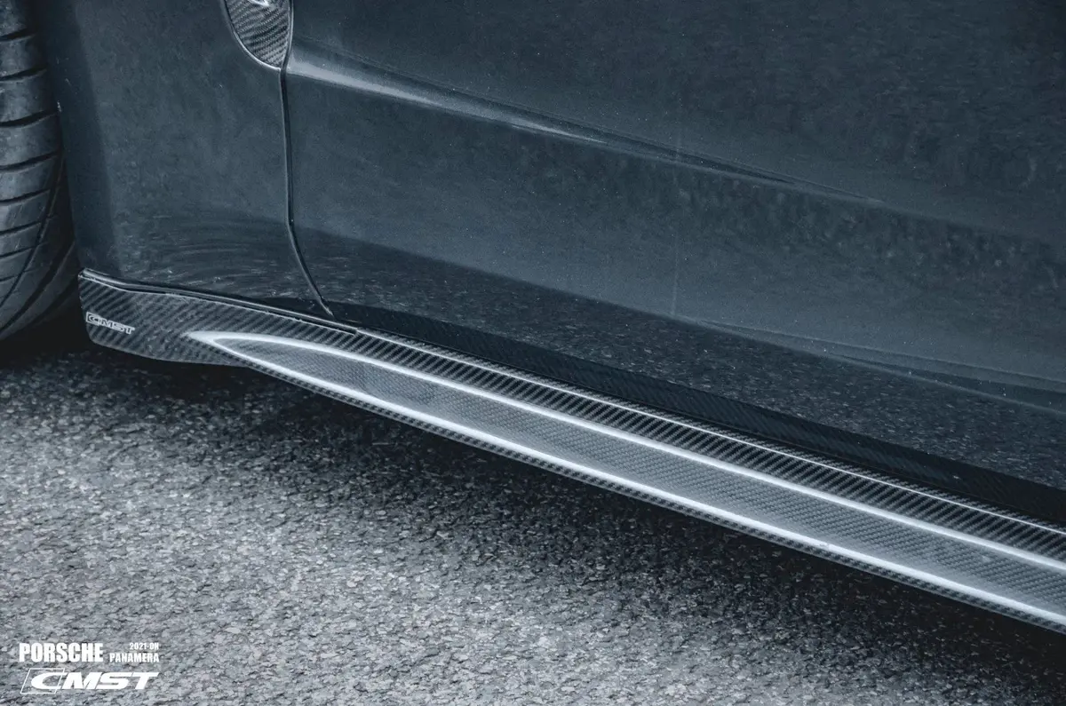 Cmst Tuning Pre-Preg Carbon Fiber Side Skirts Ver.2 For Porsche Panamera 971 / Turbo / Gts 2017+ 1