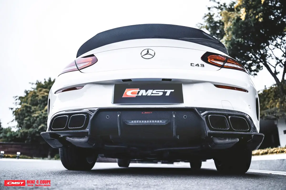 Cmst Carbon Fiber Rear Diffuser For Mercedes-Benz W205 C63 /C43 Sedan / C205 Coupe (2015-2018) 1