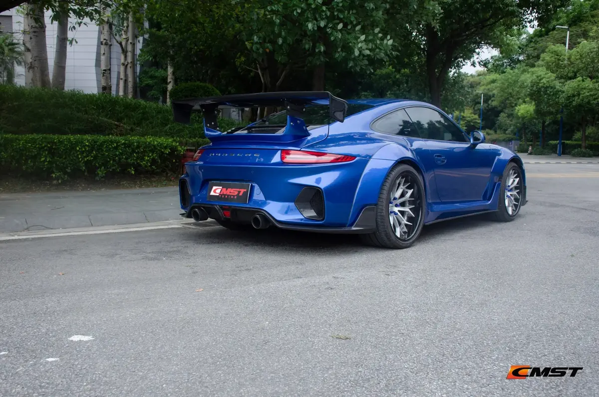 Cmst Carbon Fiber Rear Wing Spoiler W/ Trunk Lid Ver.2 For Porsche 911 991.1 991.2 2012-2018 2