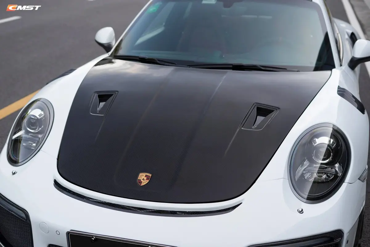 Cmst Carbon Fiber Gt2rs Hood For Porsche 911 991.1 991.2 Turbo Gt3 Gt3rs / 718 Cayman Boxster 1