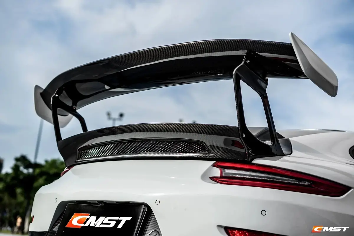 Cmst Carbon Fiber Gt2rs Style Rear Trunk & Rear Spoiler Wing For Porsche 911 991.1 / 991.2 1