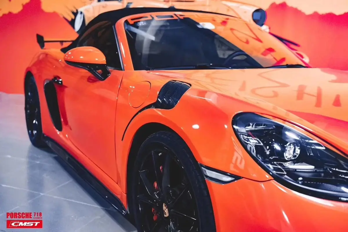 Cmst Carbon Fiber Vented Fenders For Porsche 718 Boxster / Cayman 2016+ 1