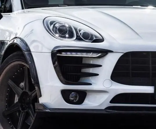 Cmst Carbon Fiber Front Bumper Upper Valences For Porsche Macan / Macan S / Gts 2014-2017 1