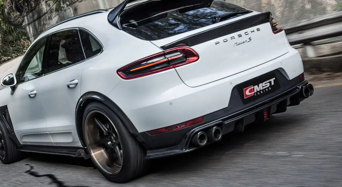 Cmst Dry Carbon Fiber Rear Diffuser For Porsche Macan / Macan S / Gts 2014-2017 1