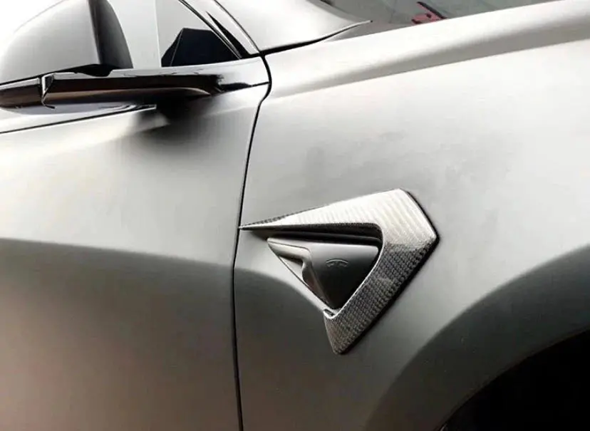 Cmst Tesla Model 3 Carbon Fiber Front Fender Side Camera Trim 1