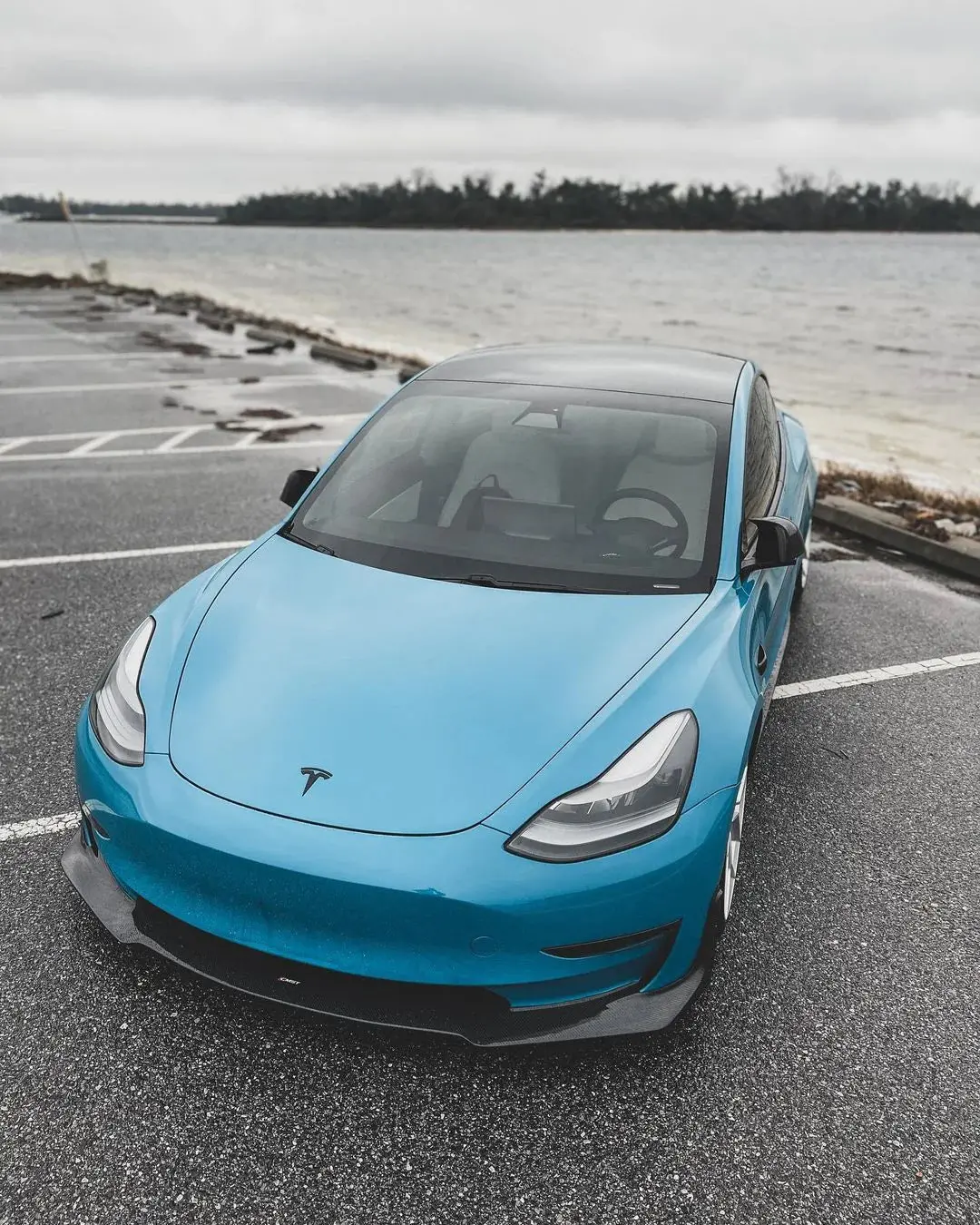 Cmst Tesla Model 3 Carbon Fiber Full Body Kit Ver. E 1