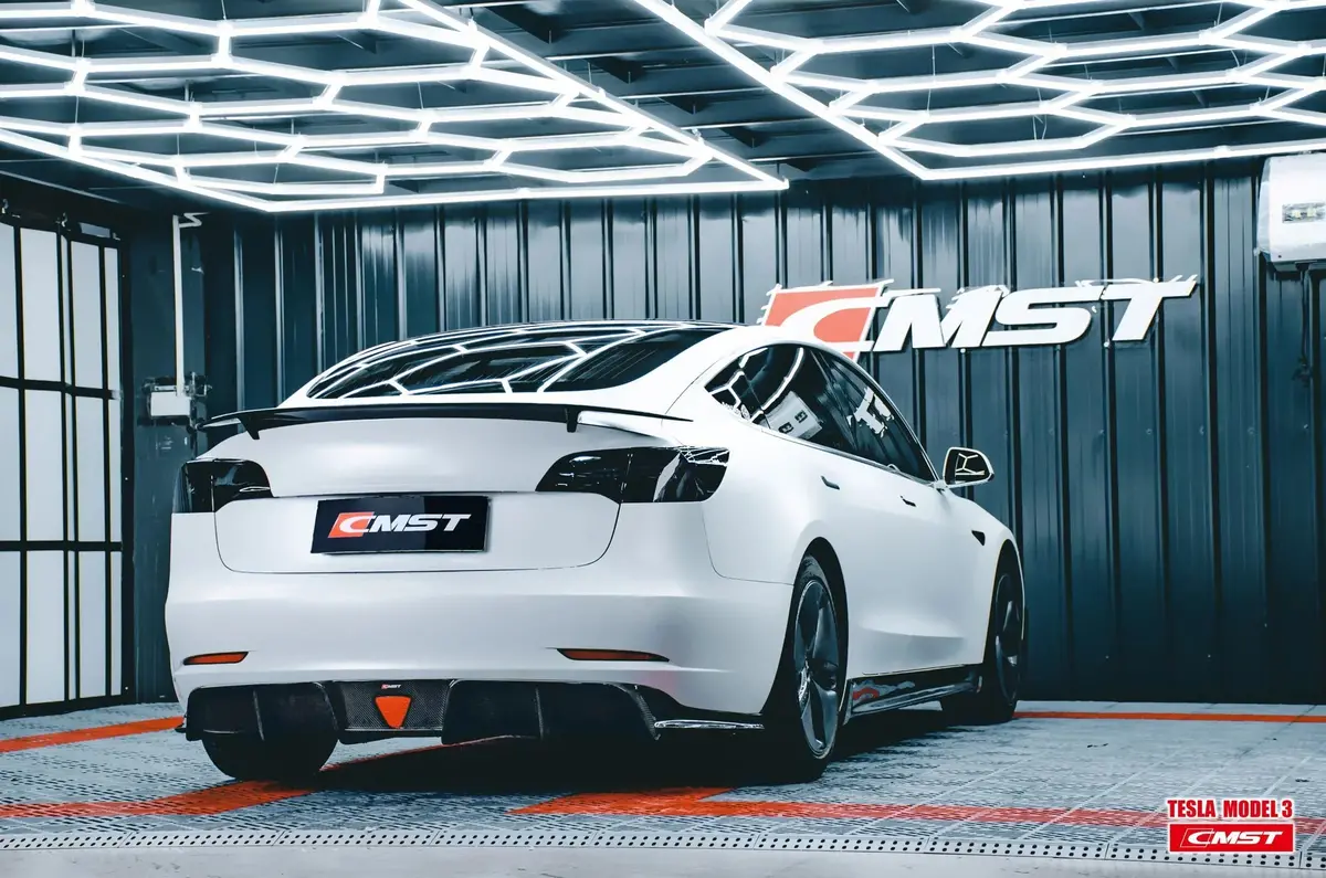 Cmst Tesla Model 3 Ver. 3 Carbon Fiber Rear Trunk Spoiler 3