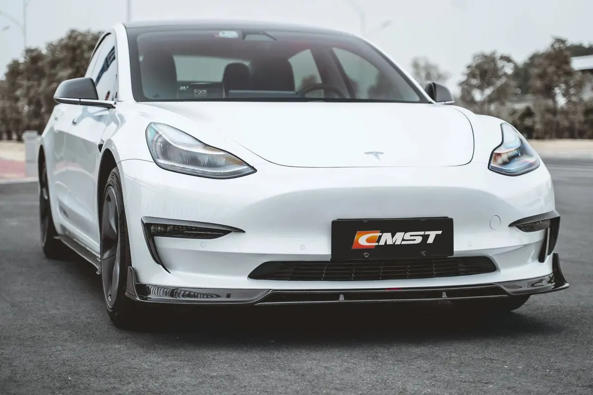 Cmst Tesla Model 3 Carbon Fiber Upper Valences 1