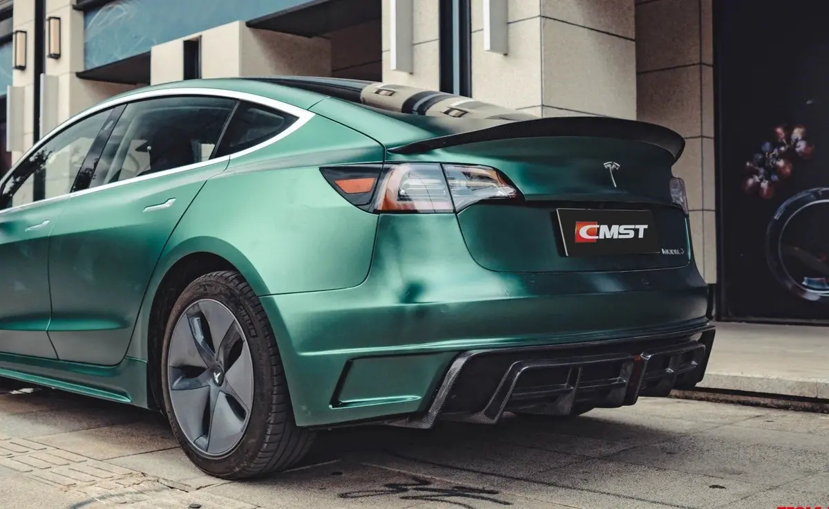 Cmst Tuning Rear Bumper & Rear Diffuser For Tesla Model 3 1