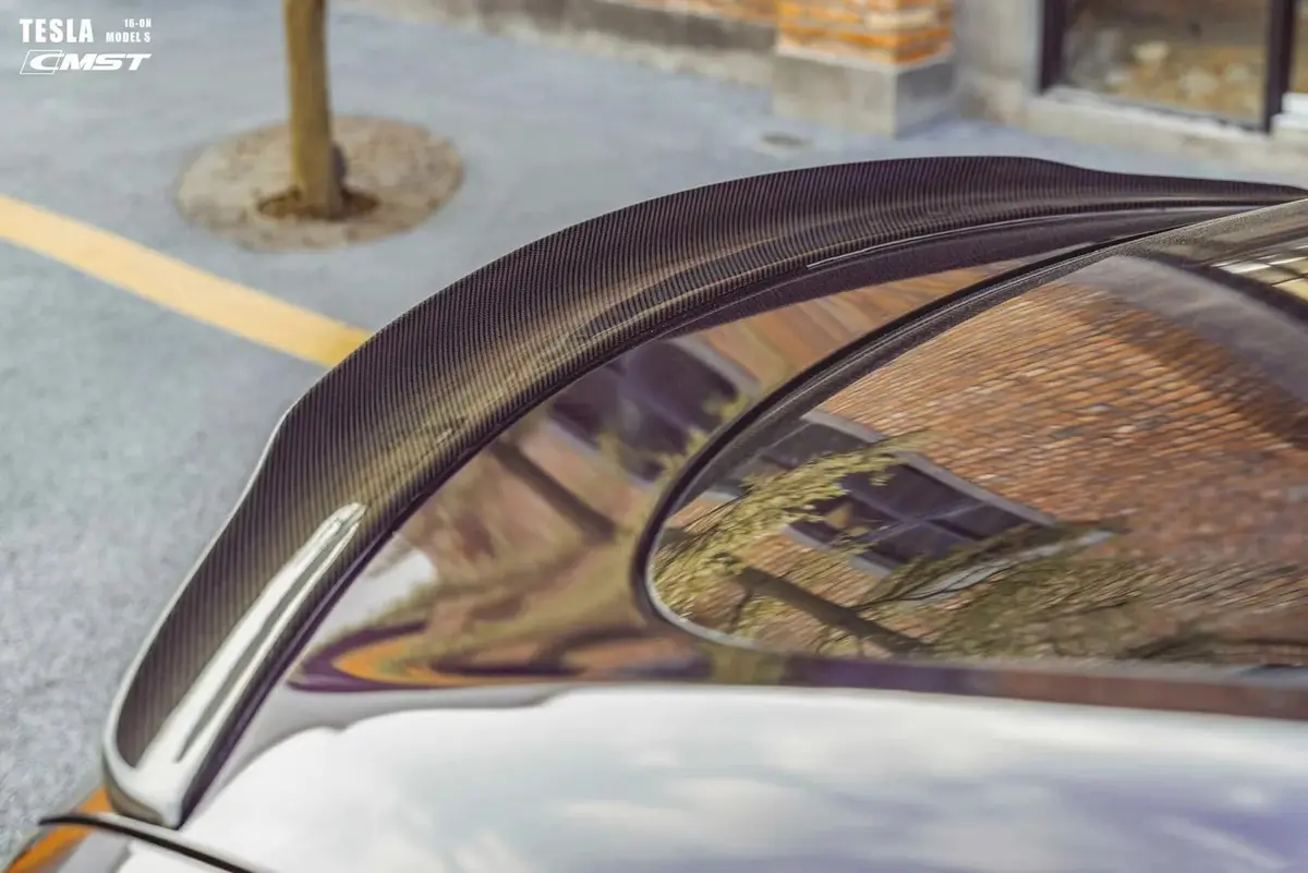 Cmst Carbon Fiber Rear Spoiler For Tesla Model S 2013-2019 1