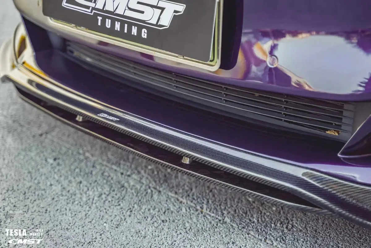 Cmst Carbon Fiber Front Lip For Tesla Model S 2016-2019 1