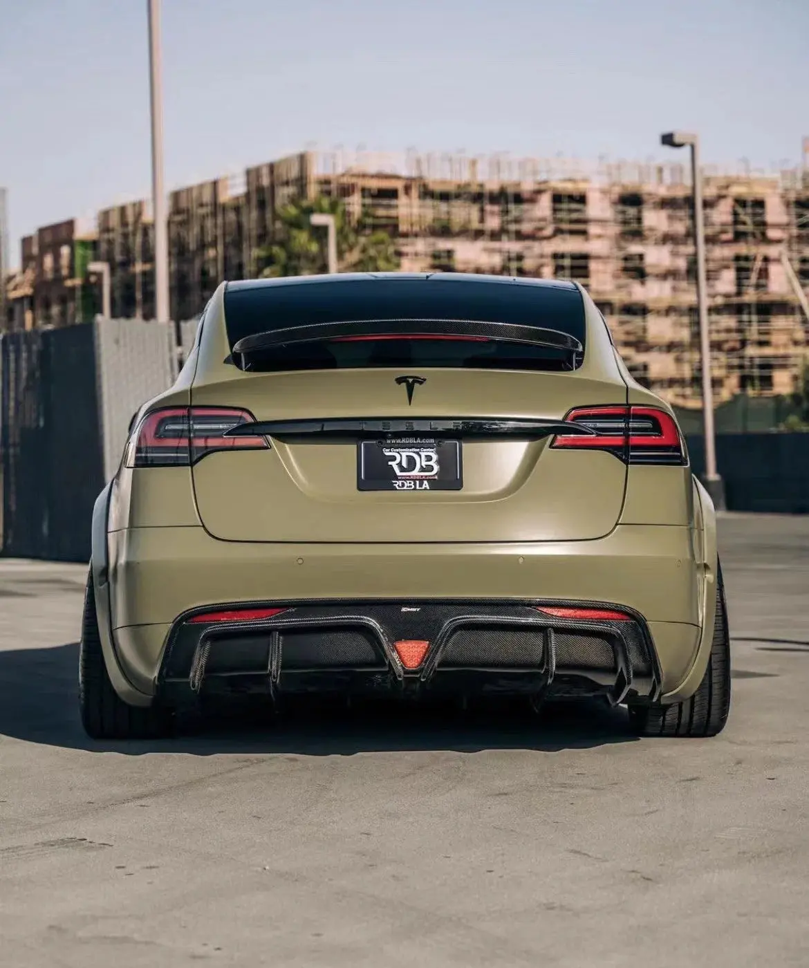 Cmst Carbon Fiber Rear Diffuser For Tesla Model X 2016-2021 1