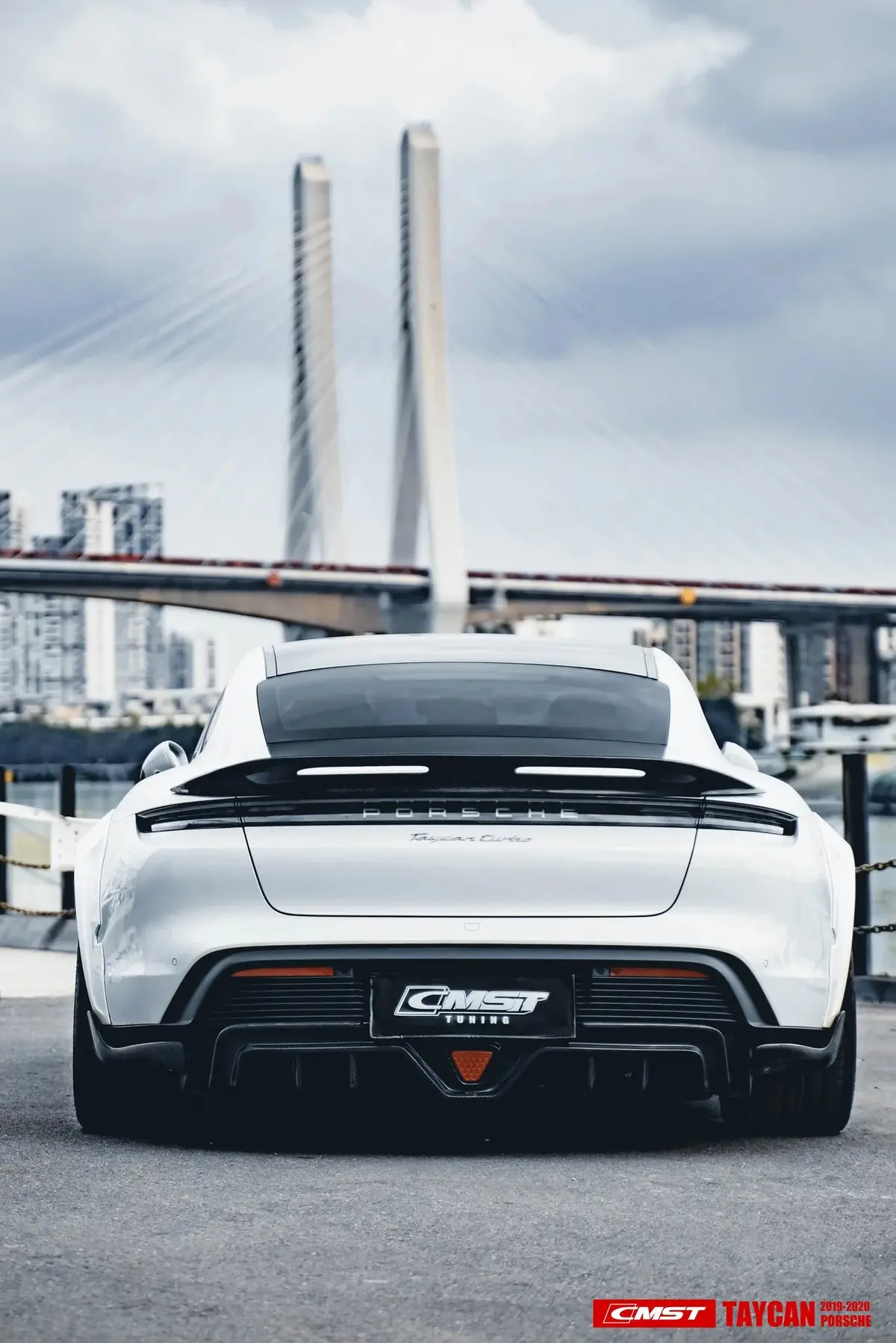 Cmst Tuning Carbon Fiber Rear Spoiler For Porsche Taycan & Turbo & Turbo S 1