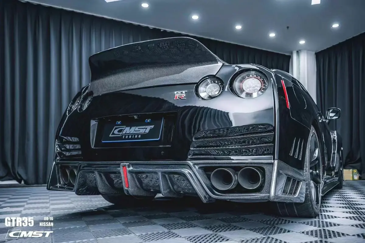 Cmst Tuning Rear Bumper W/ Diffuser Ver.2 For Nissan Gtr R35 2008+ 1