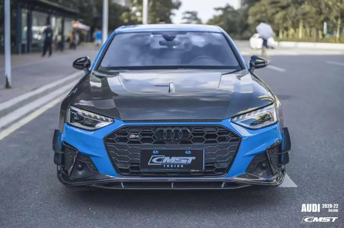 Cmst Tuning Carbon Fiber Hood Bonnet Ver.2 For Audi S4 & A4 S-Line 2017+ B9 / B9.5 1