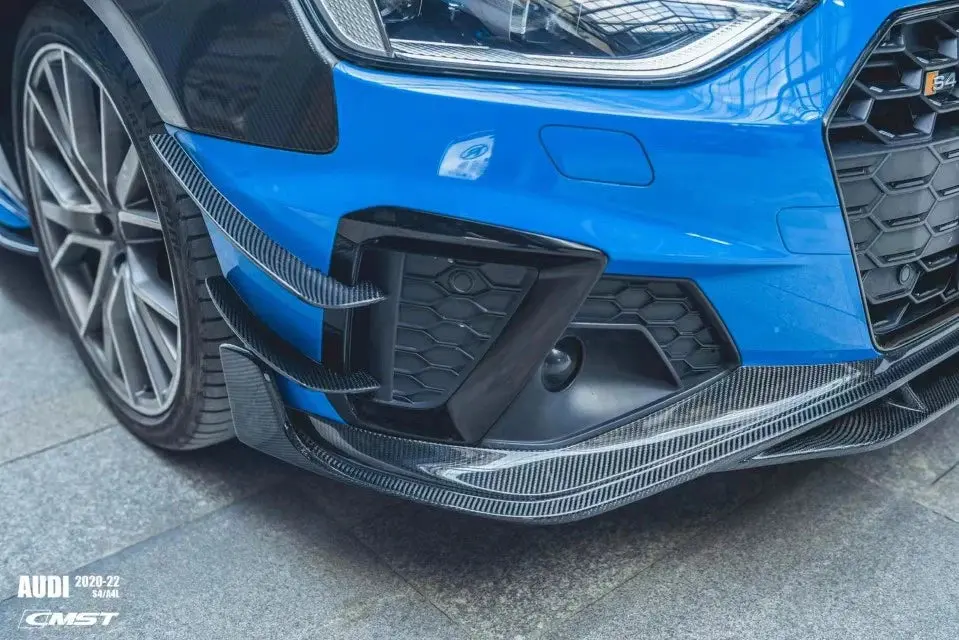 Cmst Tuning Carbon Fiber Front Bumper Canards For Audi S4 & A4 S-Line 2020+ B9.5 1