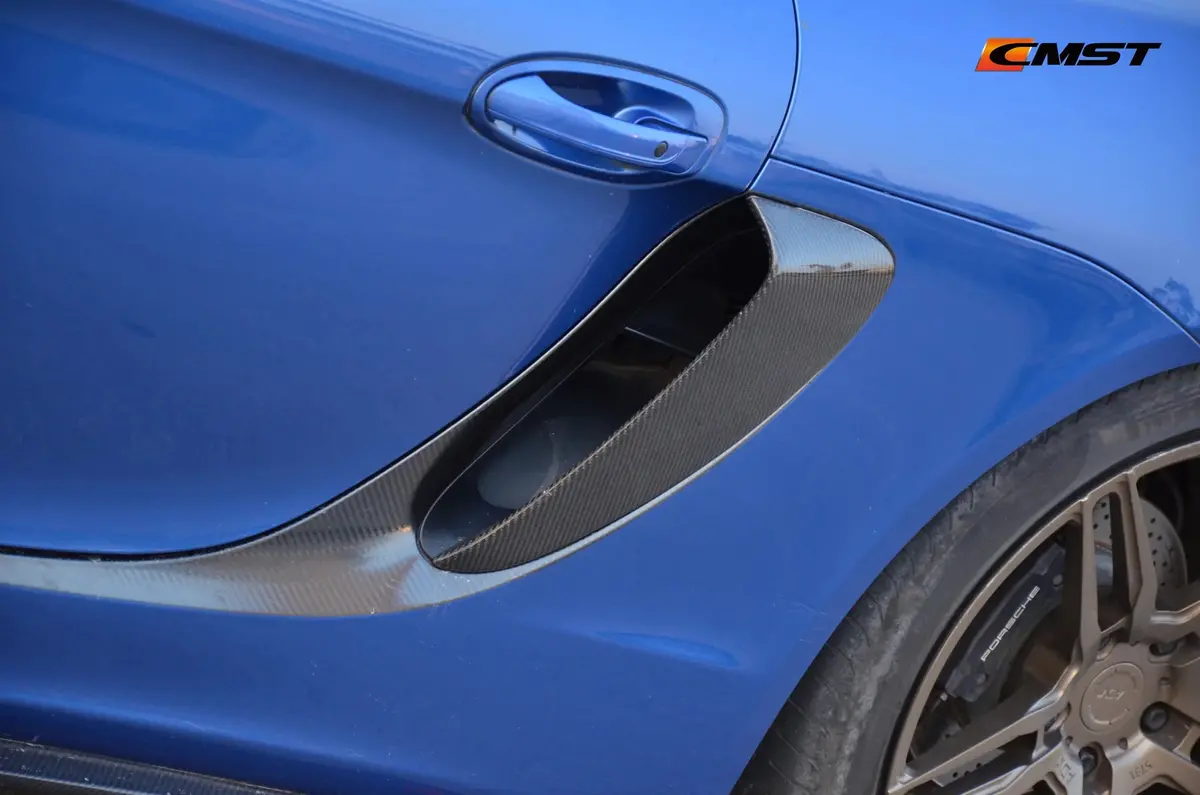 Cmst Tuning Carbon Fiber Side Vent Covers For Porsche Boxster / Cayman 981 2012-2015 1