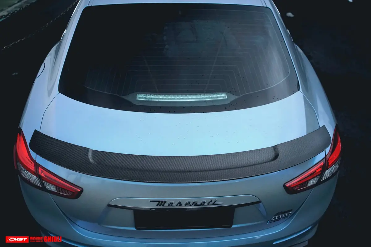 Cmst Tuning Carbon Fiber Rear Spoiler (Ver. 2) For Maserati Ghibli 2014-2017 1