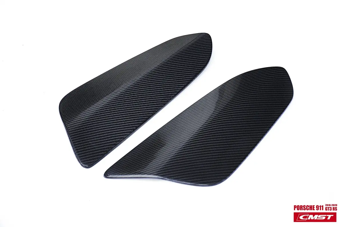 Cmst Tuning Rear Spoiler Carbon Fiber Side Blades For Porsche 991.2 Gt3rs 3