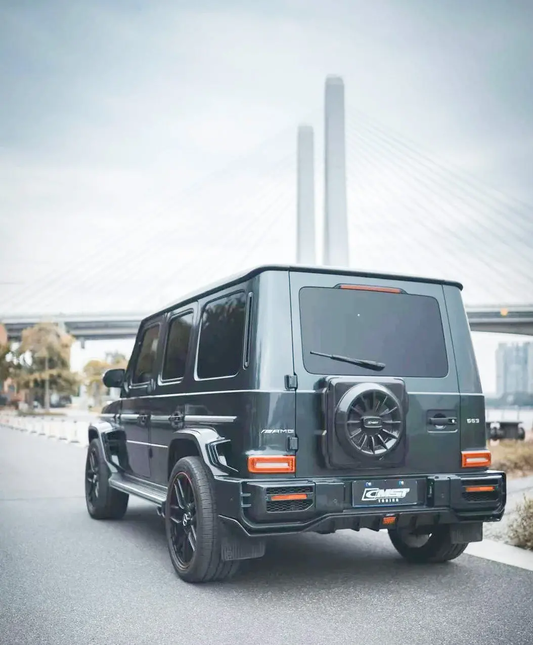 Cmst Tuning Partial Carbon Fiber Rear Bumper & Diffuser For Mercedes-Benz G63 G550 G500 W463a 1