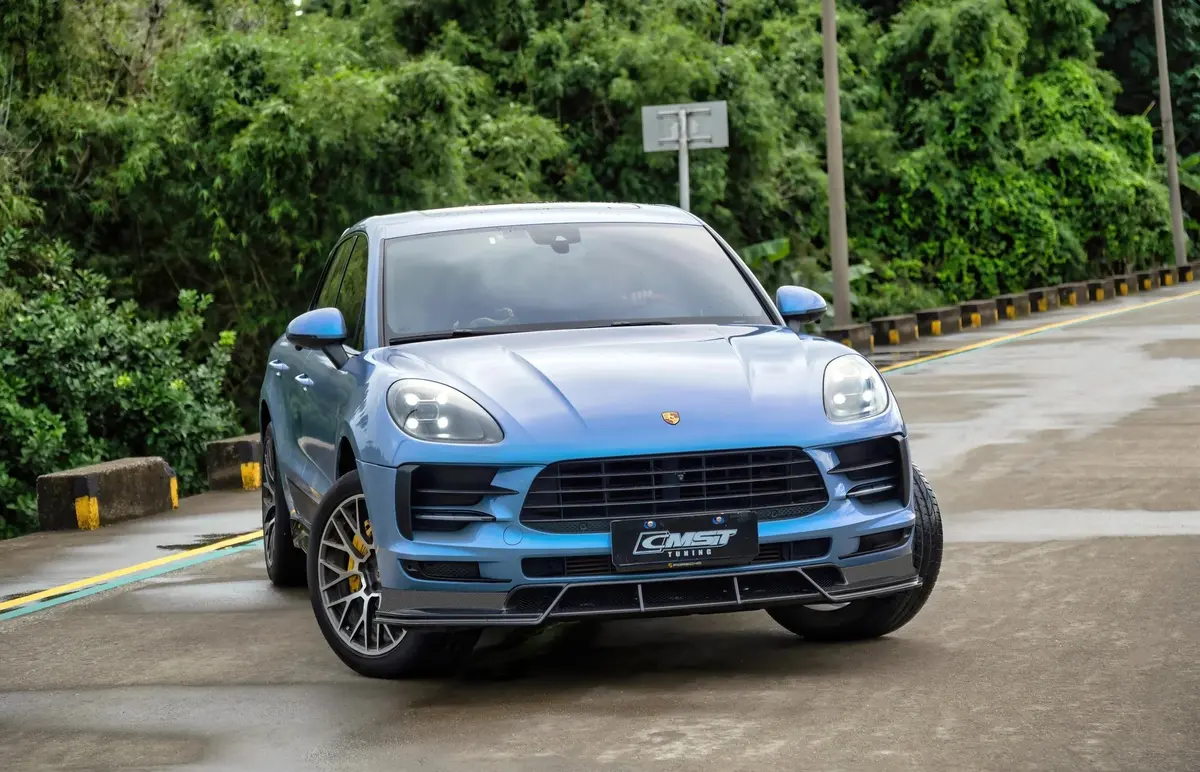 Cmst Dry Carbon Fiber Front Lip Spoiler For Porsche Macan / Macan S 2018-2021 1