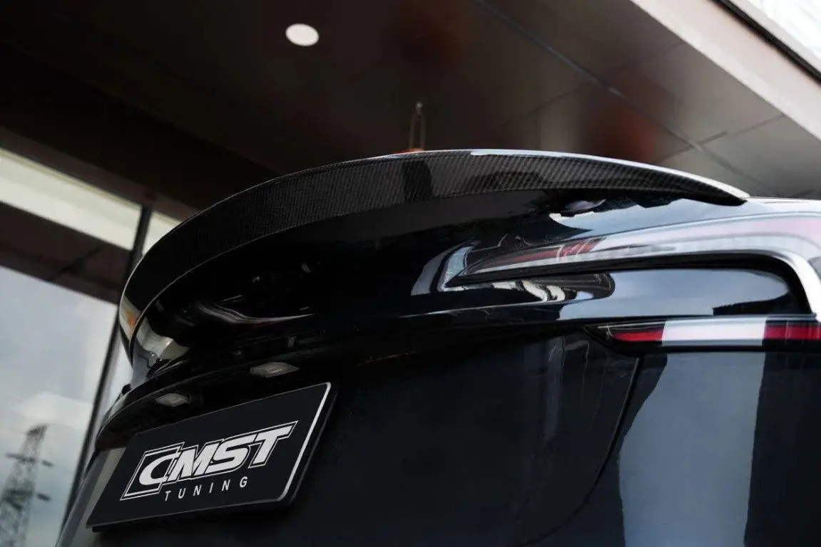 Cmst Carbon Fiber Rear Lip Spoiler For Tesla Model 3 Highland 2023+ 3