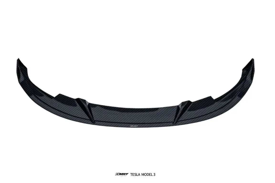 Cmst Carbon Fiber Front Lip Spoiler Ver. 2 For Tesla Model 3 Highland 2023+ 2