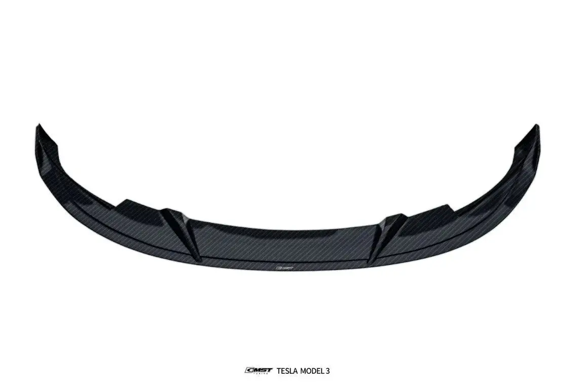 Cmst Carbon Fiber Front Lip Spoiler Ver. 2 For Tesla Model 3 Highland 2023+ 2