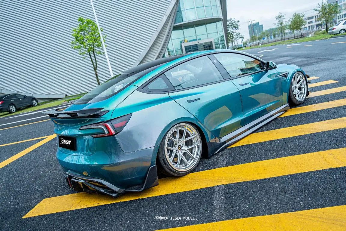 Cmst Carbon Fiber Side Skirts Ver. 2 For Tesla Model 3 Highland 2023+ 3