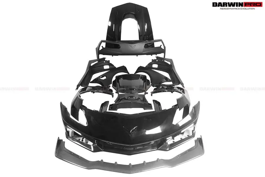 Darwinpro 2013-2019 Corvette C7 Z51 Zr1-Style Full Body Kit 2