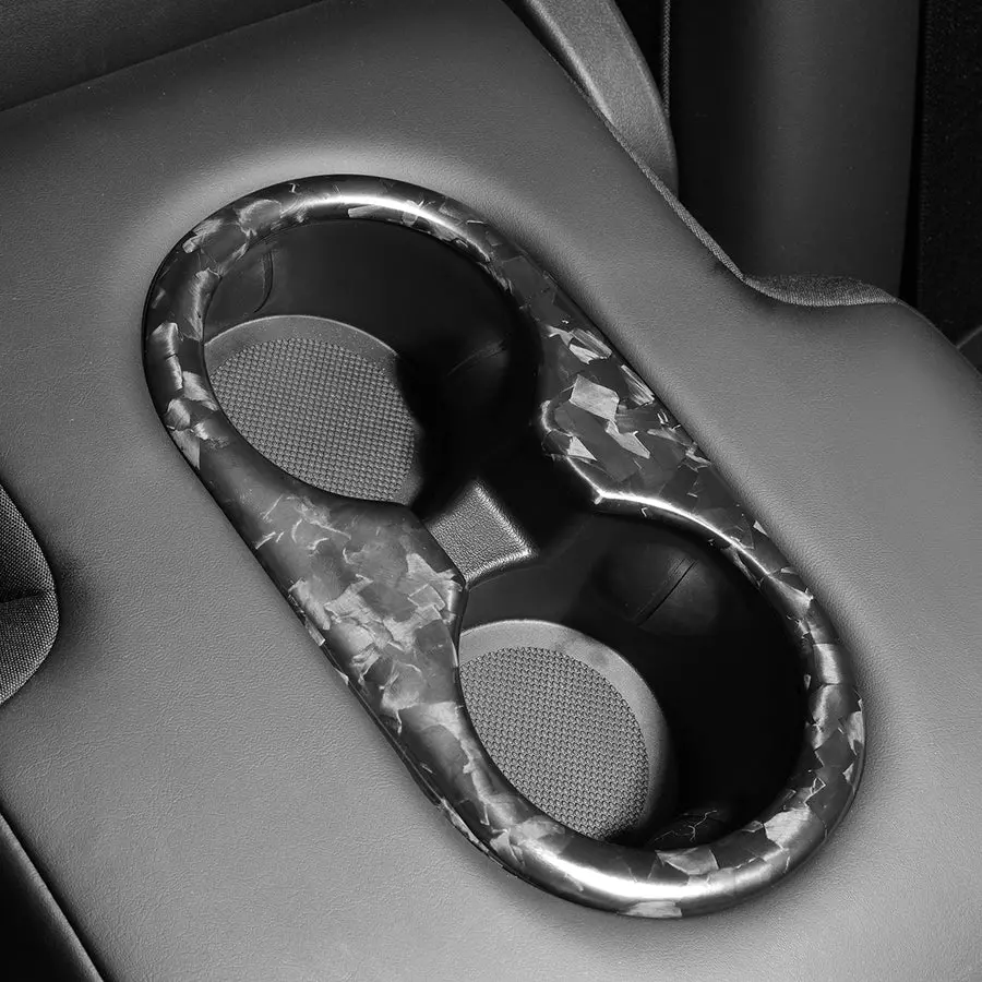 Carbonati Usa Tesla Model 3 / Model Y Dry Carbon Cup Holder Covers 6