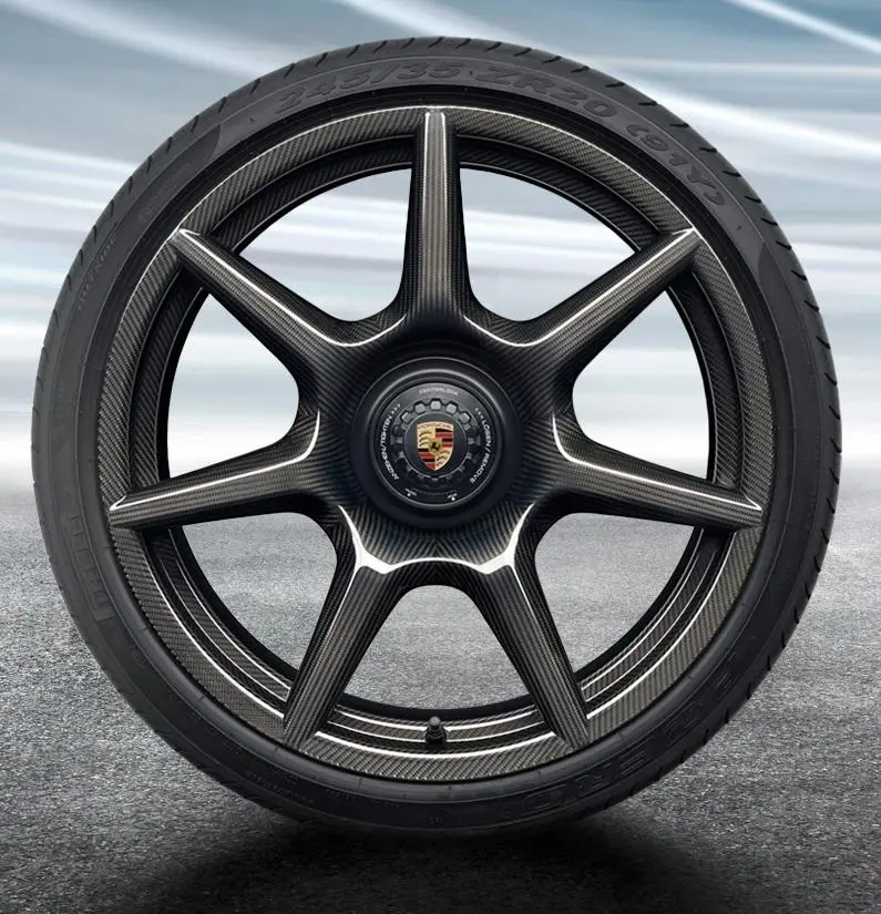 20” Porsche 911 Turbo Carbon Fiber Oe Wheel Set 1