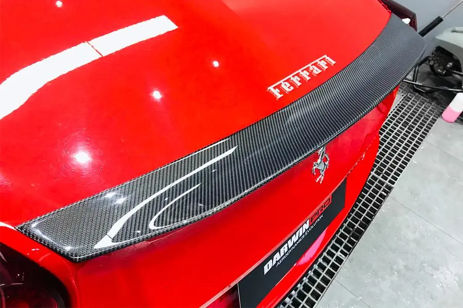 Darwinpro 2015-2018 Ferrari California Bkss Style Carbon Fiber Trunk Spoiler 1
